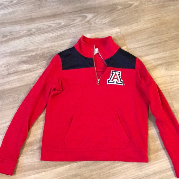 PINK Victoria's Secret Tops - VS Pink University of Arizona 1/4 Zip Sweater